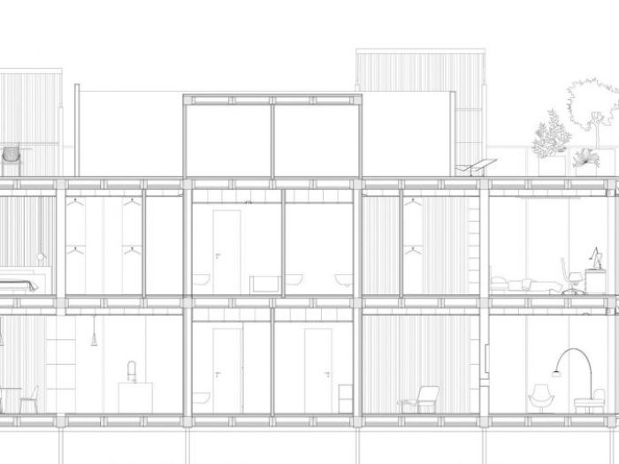 Archisio - Minima Architetti - Progetto Minima architetti progetto case prefabbricate modulazioni di trasparenza