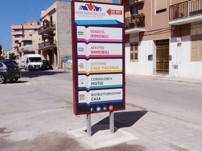 Archisio - Antonina Cremona - Progetto Totem per insegna pubblicitaria