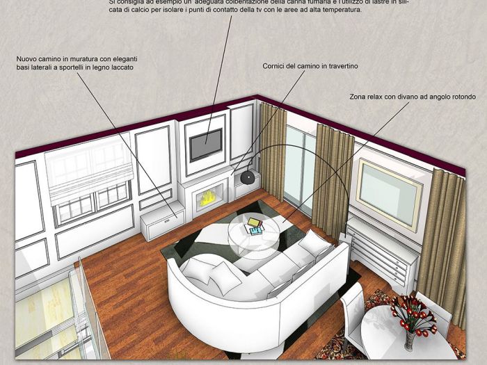 Archisio - Mc Rendering Solution - Progetto una perfetta unione tra stili chic e moderno