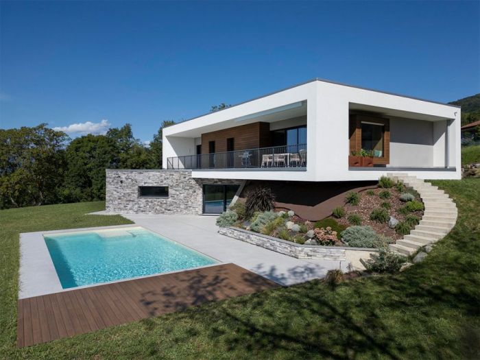 Archisio - Marlegno - Progetto Villa moderna in legno castello di brianza
