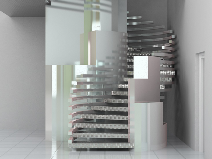 Archisio - Studiorosasco - Progetto Scala interna in sede uffici aziendali