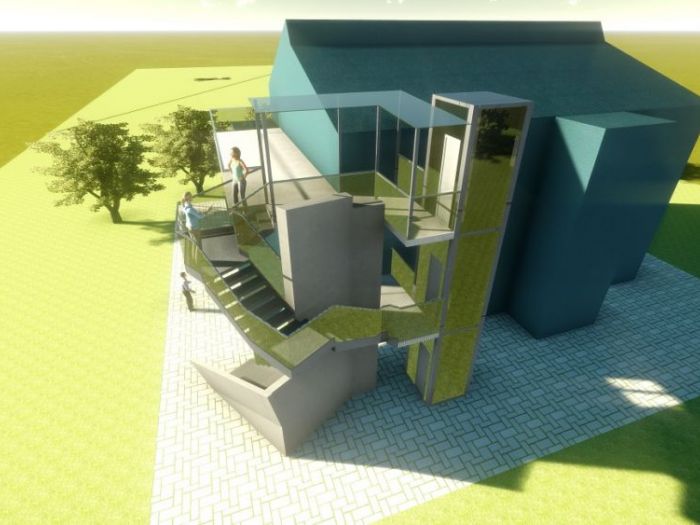 Archisio - Davide Amerio - Progetto Scala esterna