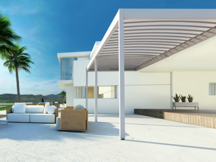 Archisio - Idea Tenda - Progetto Strutture autoportanti addossate pergolati