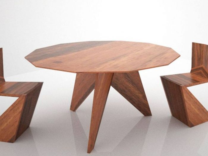 Archisio - Onda Arredamenti - Progetto Tavolini sedie mensole armadi arredo casa e rivestimento in legno per yacht