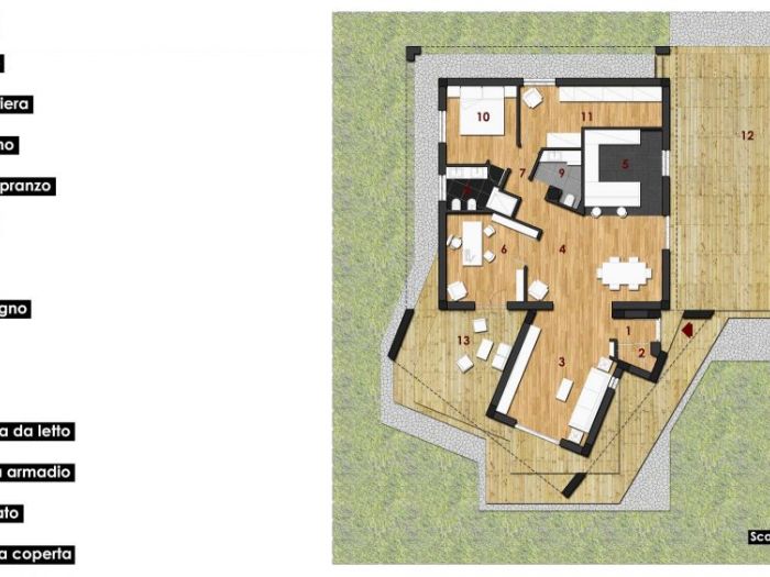 Archisio - Guido Curreri - Progetto Progetto di ristrutturazione con ampliamento di una villa unifamiliare