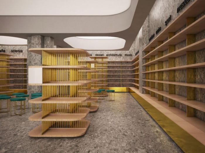 Archisio - Alessandro Villa - Progetto Mondadori live progetto di negozio
