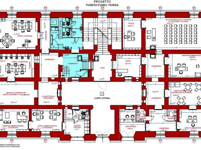 Archisio - Tiziana Decaria - Progetto Palazzo gagliardide riso riqualificazione piano terra