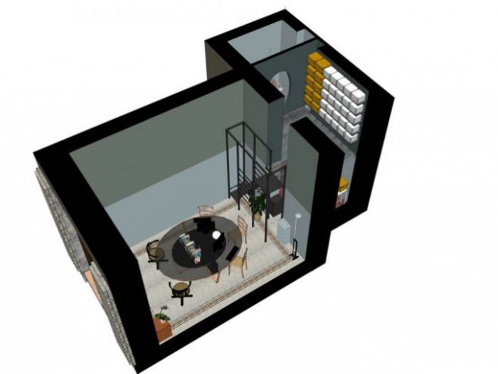 Archisio - Claudia Montevecchi - Progetto Conversione di spazio commerciale a uso ufficio