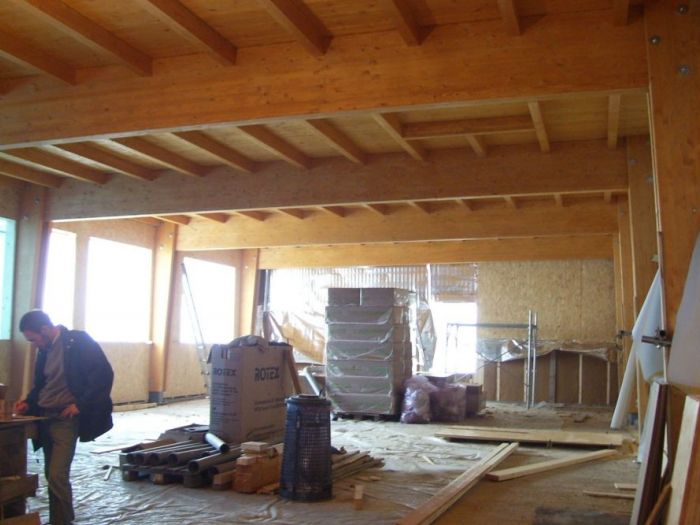 Archisio - Bclegno - Progetto Casa a telaio legno lamellare cert Fsc e pefc classe a4