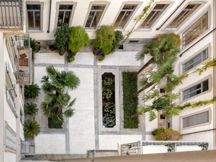 Archisio - Forme Dacqua - Progetto Due water garden per piante acquaticheLatmosfera sospesa tra passato e presente riflessa su due laghetti biologici