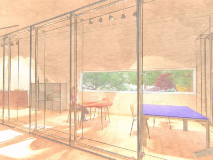 Archisio - Andrea Sorci Natural Living - Progetto Ipotesi progetto di ripristino di un capannone a borghetto flaminio rm per la sede museale della fondazione