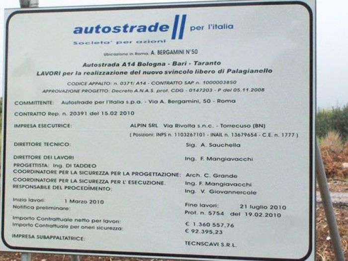 Archisio - Ingegnere Ferdinando Mangiavacchi - Progetto Realizzazione nuovo svincolo libero