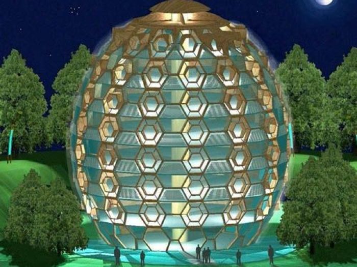 Archisio - Studio Architettura Bioclimatica Archingegnobio - Progetto Uovo di struzzo con occhi di mosca