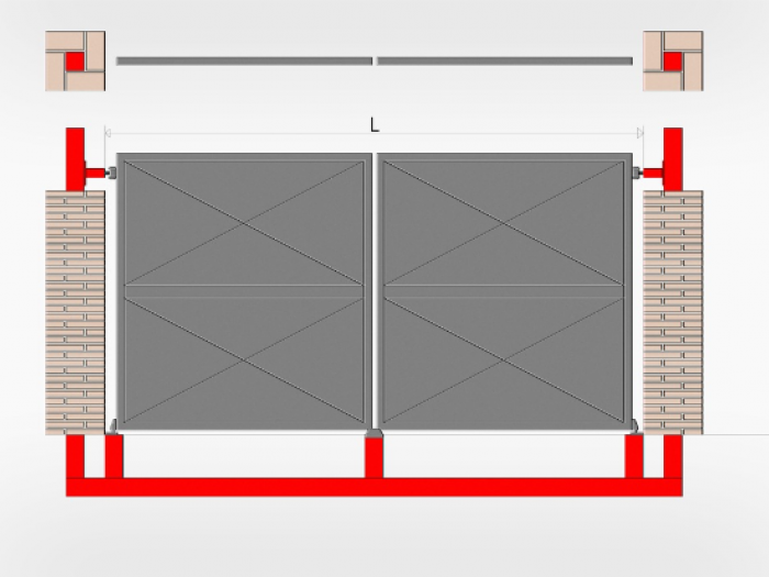Archisio - Conika srl - Progetto cancelli standard
