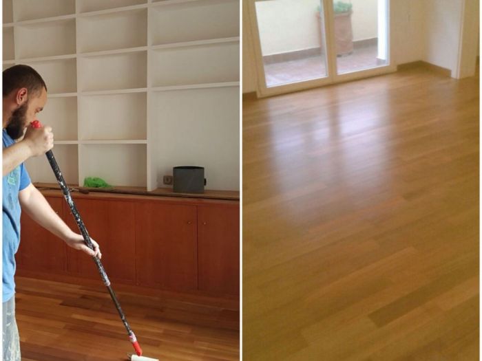 Archisio - Parquettista Roma - Progetto Restauro parquet massello con levigatura e verniciatura