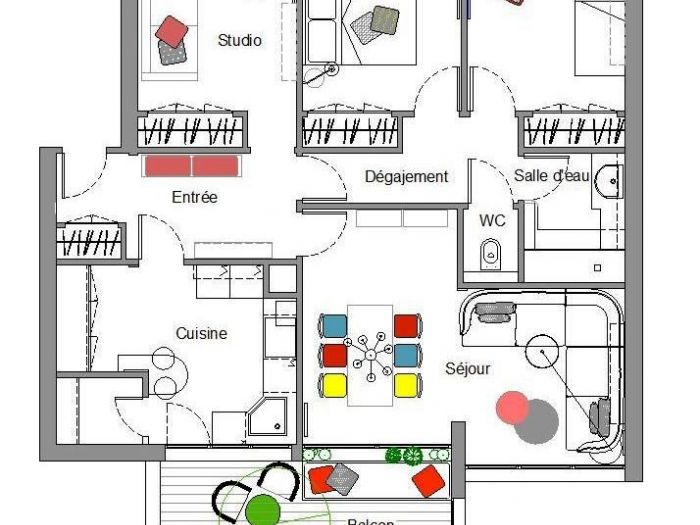 Archisio - Intrecciodilinee Creative Design Studio - Progetto Re-looking di un appartamento a montpellier