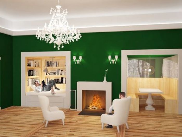 Archisio - Francesco Antoniazza - Progetto Salone dagli spazi intimi e inaspettati