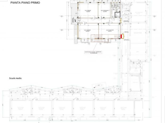 Archisio - Carlino Angela - Progetto Riqualificazione con accorpamento plessi ristrutturazione e adeguamento alle norme di sicurezza strutturale sismico ed impiantistico edificio da adibire a scuola elementare e media rimodulazione stralcio ii lotto di completamento blocco 3