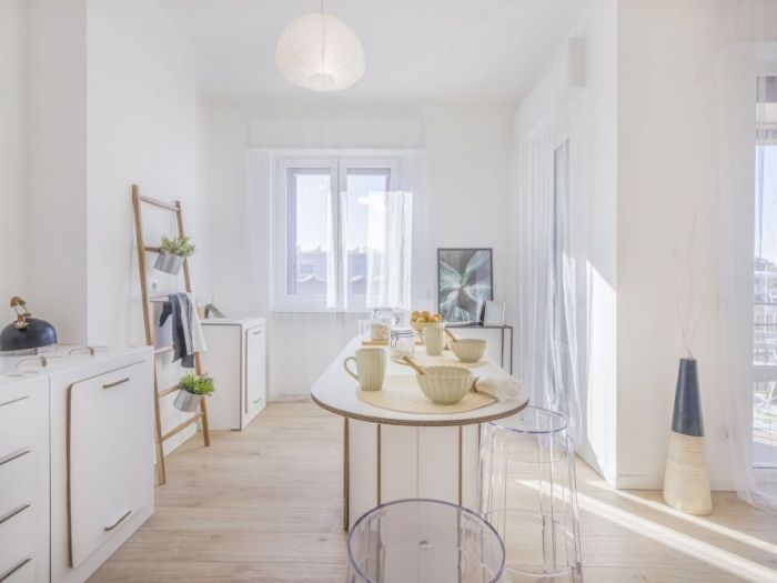 Archisio - Eukalipto Studio - Progetto Home staging completo con servizio fotografico immobiliare su immobile vuoto - trilocale gorla