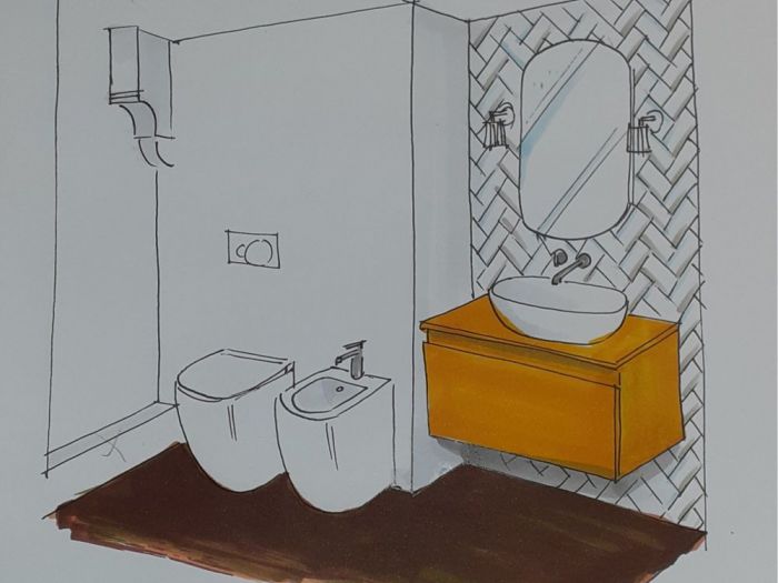 Archisio - Mani Srl Ristrutturazini - Progetto Bagno classico con stucchi roma zona balduina