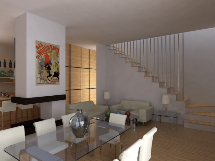 Archisio - Pasquale De Angelis - Progetto Progettazione di interni di una villa a schieraFiumefreddo ct 2011