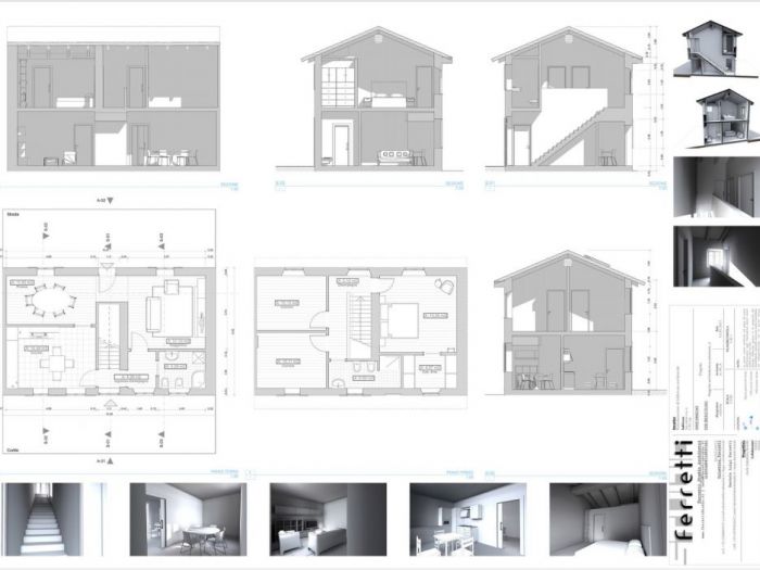 Archisio - Studio Ferretti - Progetto Ristrutturazione rusticoCompleta ristrutturazione di fabbricato rustico in abitazione privata Il fabbricato oggetto della ristrutturazione consta di due piani fuori terra ed situato allinterno del tessuto abitativo di un piccolo centro della