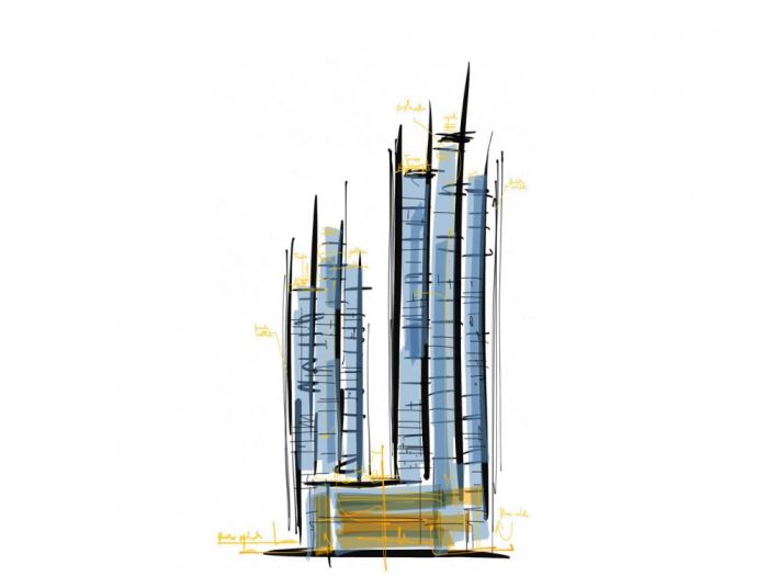 Archisio - Bicuadro - Progetto Post bank towers ulaanbaatar