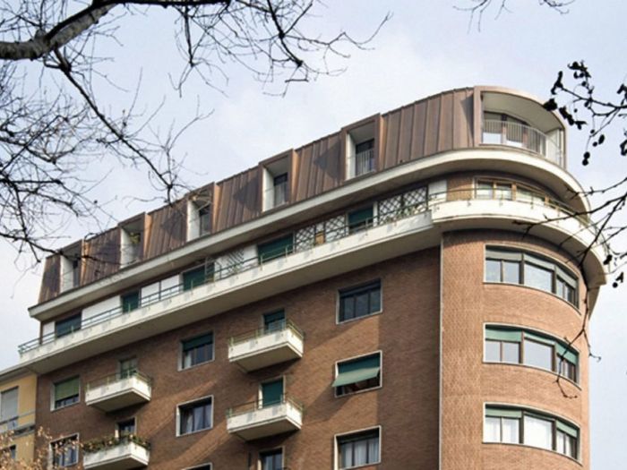 Archisio - Claudia Montevecchi - Progetto Recupero di sottotetto sul parco