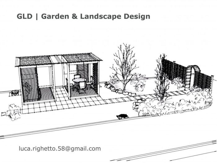 Archisio - Luca Righetto - Progetto Progettazione giardini Nastro verde