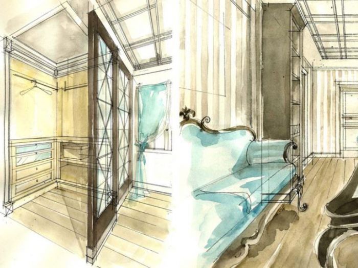 Archisio - Dario Poles - Progetto Interior design villa strasburgo