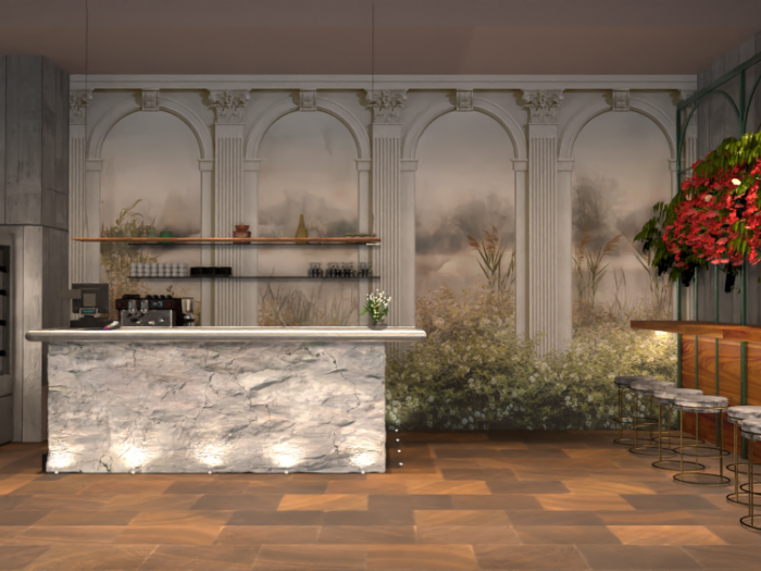 Archisio - Pfr Arredamentyi srl - Progetto Work in progress - bistrot con fioraio