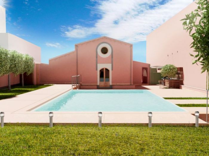 Archisio - Vincenzo Bonarrigo - Progetto Progetto piscina a sfioro e organizzazione esterna