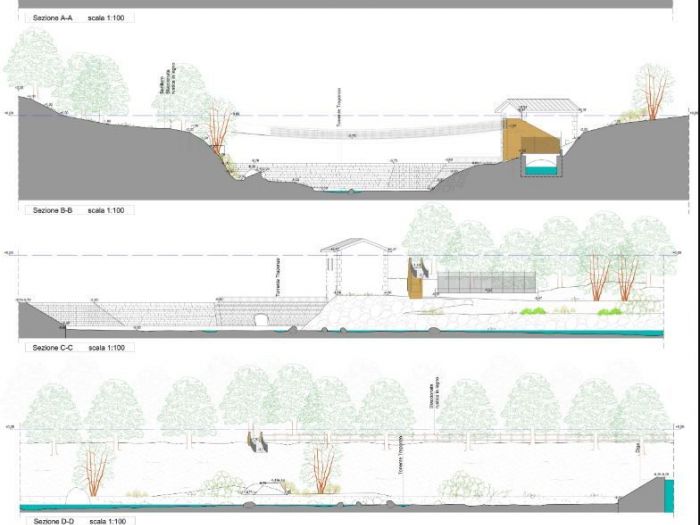 Archisio - Pstudio - Progetto Ponte tibetano nel viterbese