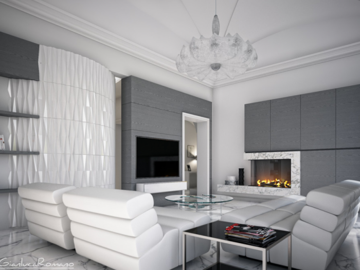 Archisio - 3d Gianluca Romano - Progetto Blackwhite house