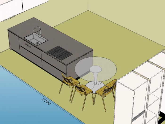 Archisio - Loredana Cappuzzello - Progetto Progettazione cucina e cabina armadio di una villa a schiera