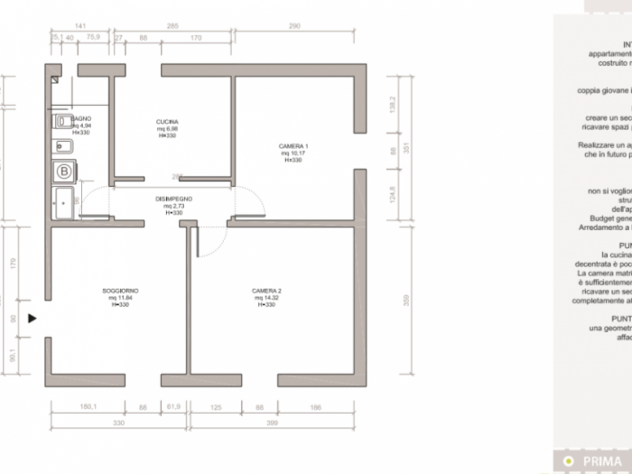 Archisio - Amodo - Progetto Restyling a basso costo per una casa da affittare