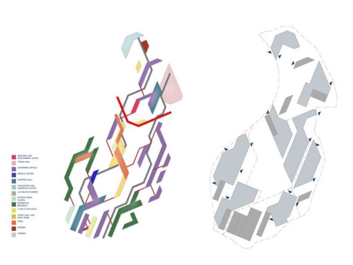 Archisio - Bicuadro - Progetto Ciberjaya city centre masterplan multimedia corridor kuala lumpur