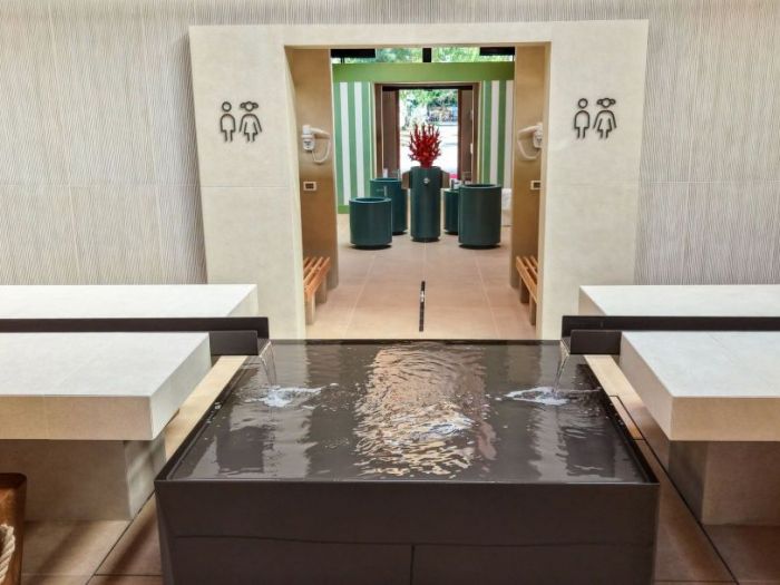 Archisio - Forme Dacqua - Progetto Fontana a sfioro camping marina di venezia