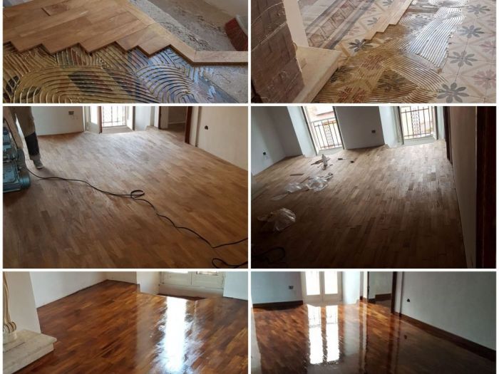Archisio - Parquettista Roma - Progetto Posa massello con levigatura e verniciatura