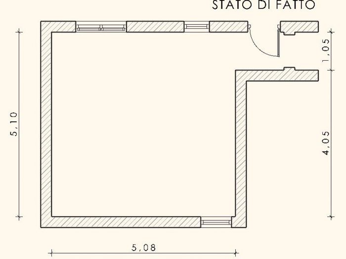 Archisio - Antonella Liguori Architetto - Progetto Studio interni particolareggiato