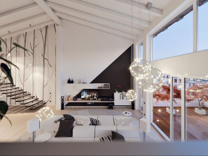 Archisio - Annalisa Carli - Progetto Un attico in stile loft in milano