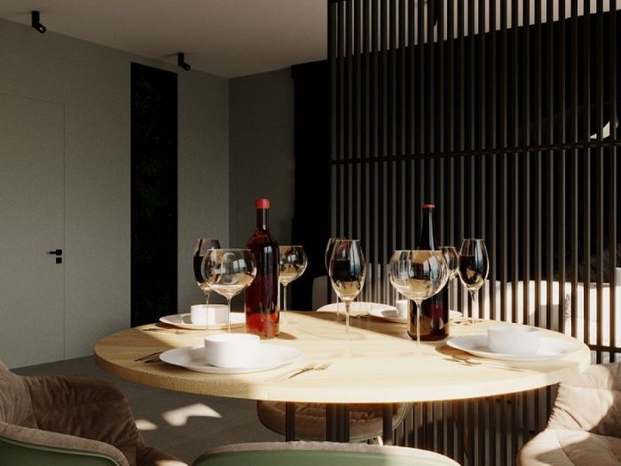 Archisio - Red Head Design - Progetto Cucina con soggiorno
