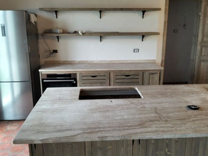 Archisio - Sadepa Marmi - Progetto Top cucina daino