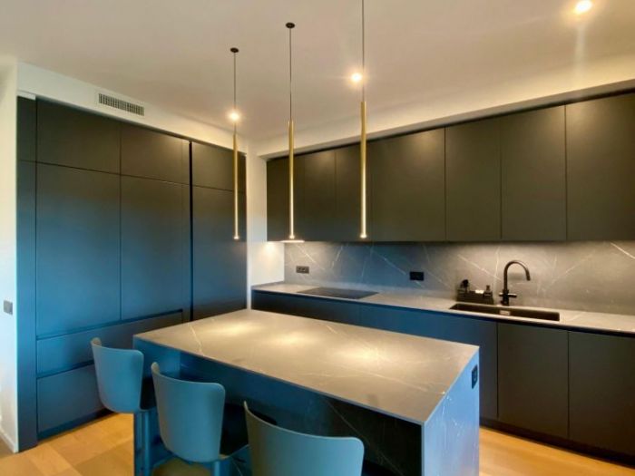 Archisio - Serena Martini - Progetto Dark kitchen - eleganza e contrasti materici