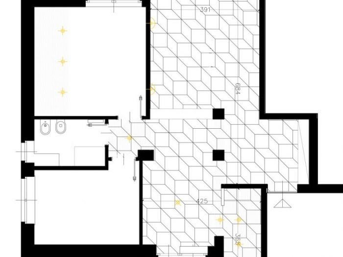 Archisio - Studio Agile - Progetto Interni geometrici