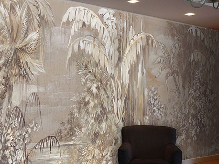 Archisio - Larghevedute Handmadewallpaper - Progetto Laccature finti marmi pastiglia resine e dorature