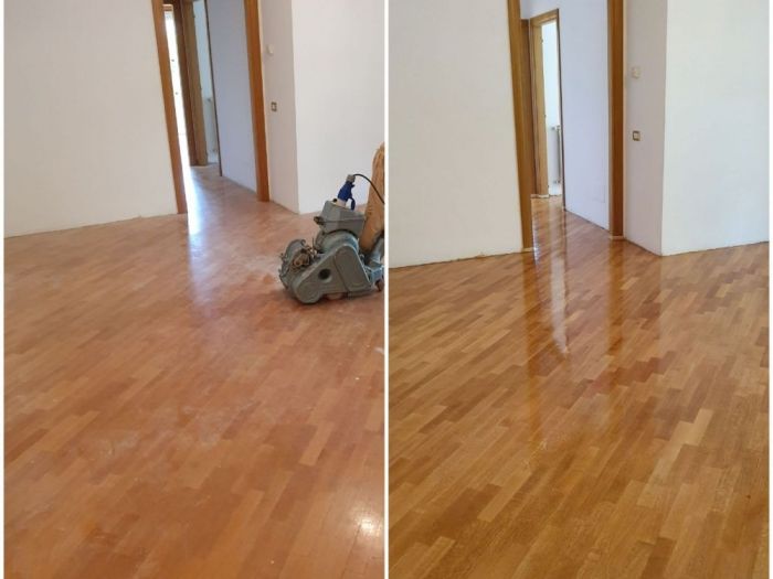 Archisio - Parquettista Roma - Progetto Restauro parquet massello con levigatura e verniciatura