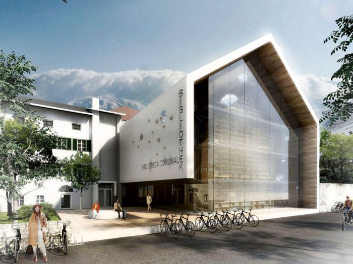 Archisio - Bicuadro - Progetto Biblioteca comunale