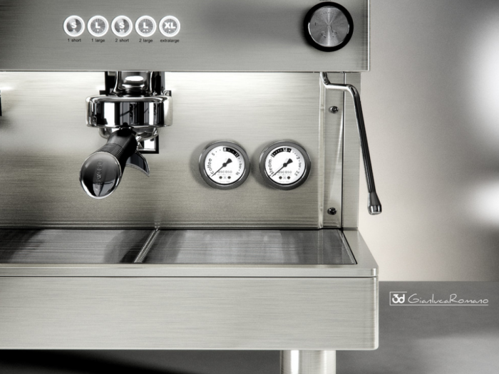 Archisio - 3d Gianluca Romano - Progetto Macchina da caff ascaso pro 3g - modellazione e rendering