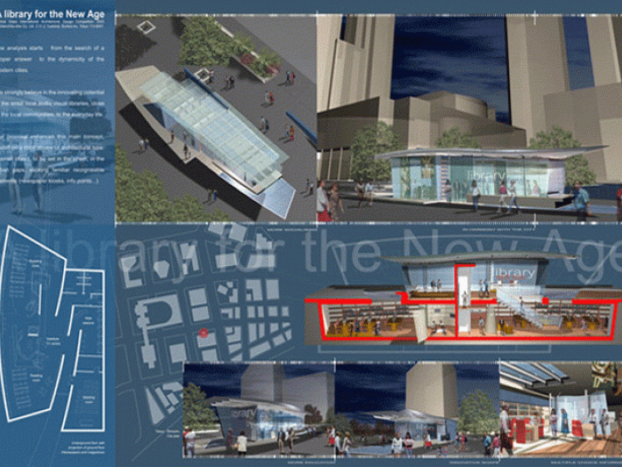 Archisio - Torrisi Procopio Architetti - Progetto A library for the new age tokyo 2003